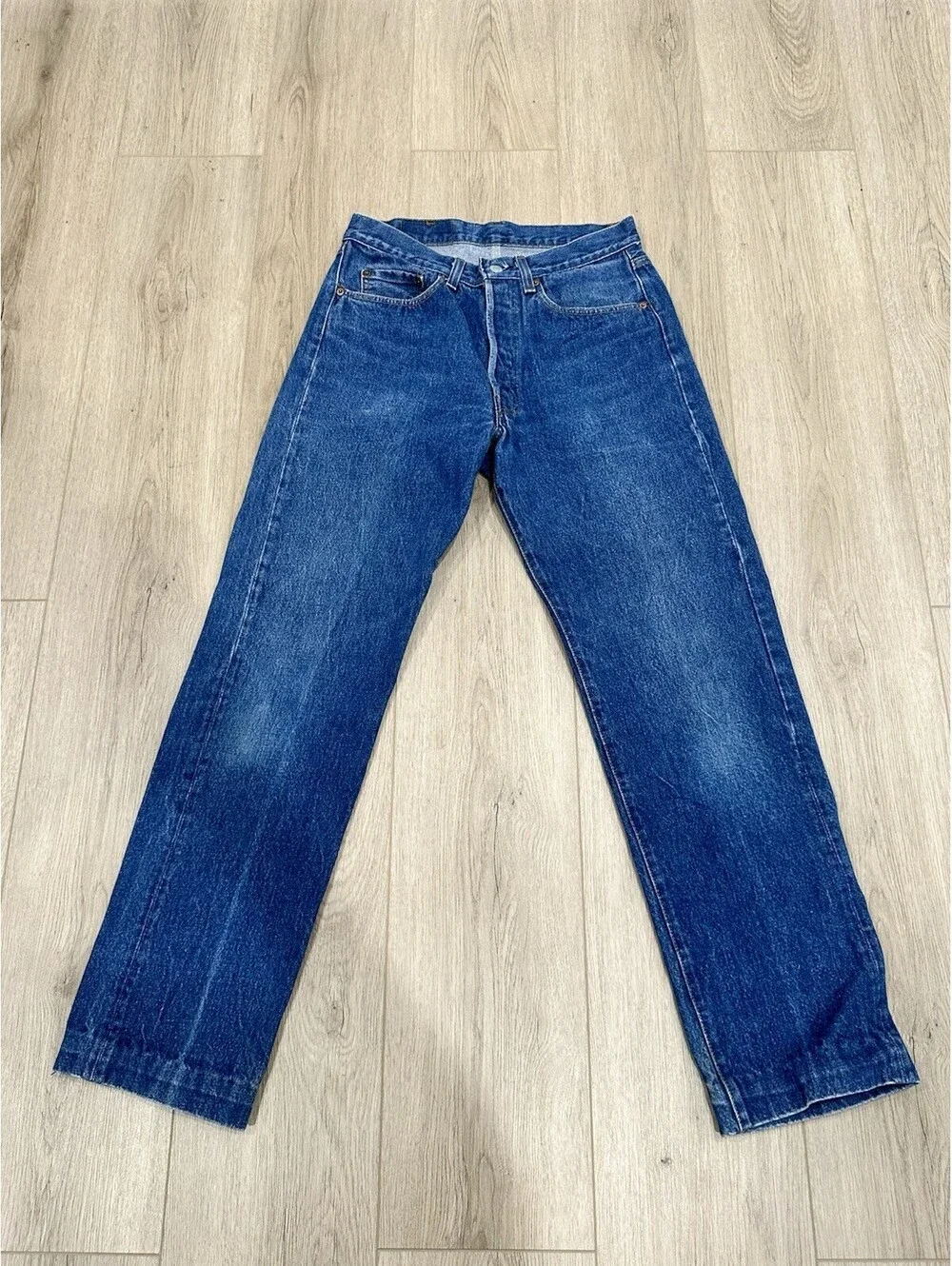 VTG Levis 501 0115 Jeans Mens 29x30 Blue Regular Straight Button Fly 80s